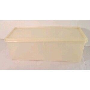 Vintage Tupperware Bread Keeper Storage Container White 606-1 w/ Lid